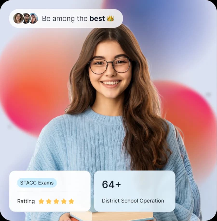 Students taking online certification exams on the STACC testing platform
